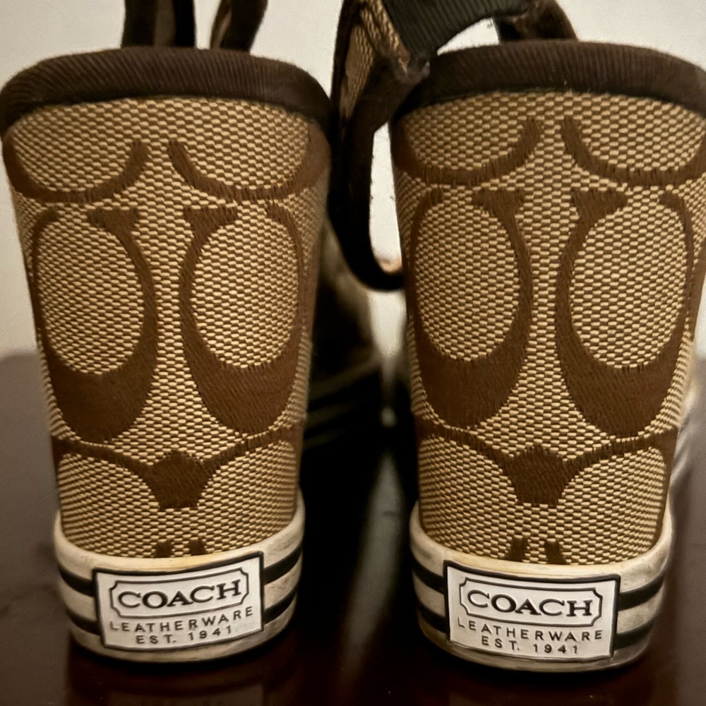 Coach Brown Wedge Shoes - Picture 5 of 5